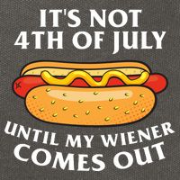 Its Not 4th Of July Until My Wiener Comes Out Funny Holiday Cotton Canvas Backpack