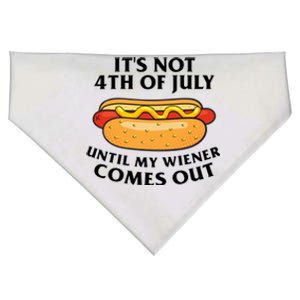 Its Not 4th Of July Until My Wiener Comes Out Funny Holiday USA-Made Doggie Bandana