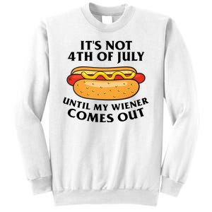 Its Not 4th Of July Until My Wiener Comes Out Funny Holiday Sweatshirt