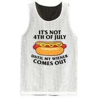 Its Not 4th Of July Until My Wiener Comes Out Funny Holiday Mesh Reversible Basketball Jersey Tank