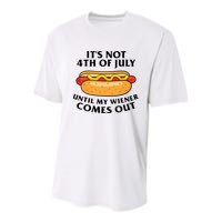 Its Not 4th Of July Until My Wiener Comes Out Funny Holiday Youth Performance Sprint T-Shirt