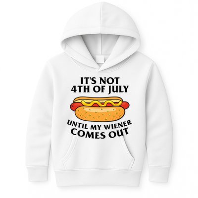 Its Not 4th Of July Until My Wiener Comes Out Funny Holiday Kids Hoodie
