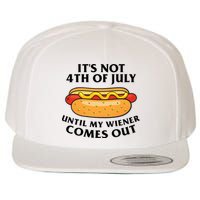 Its Not 4th Of July Until My Wiener Comes Out Funny Holiday Wool Snapback Cap