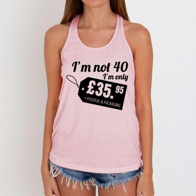 Im Not 40 Im Only â£35.95 + Postage & Packaging Women's Knotted Racerback Tank