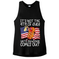 ItS Not 4th Of July Until My Weiner Comes Out Ladies PosiCharge Tri-Blend Wicking Tank
