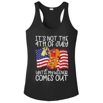ItS Not 4th Of July Until My Weiner Comes Out Ladies PosiCharge Competitor Racerback Tank