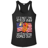 ItS Not 4th Of July Until My Weiner Comes Out Ladies PosiCharge Competitor Racerback Tank