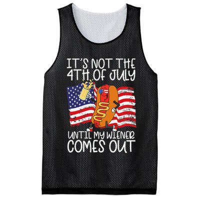 ItS Not 4th Of July Until My Weiner Comes Out Mesh Reversible Basketball Jersey Tank