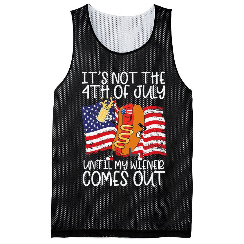 ItS Not 4th Of July Until My Weiner Comes Out Mesh Reversible Basketball Jersey Tank