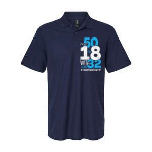 IM Not 50 IM 18 With 32 Year Funny 50th Birthday Gag Softstyle Adult Sport Polo