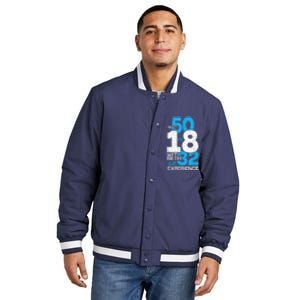 IM Not 50 IM 18 With 32 Year Funny 50th Birthday Gag Insulated Varsity Jacket