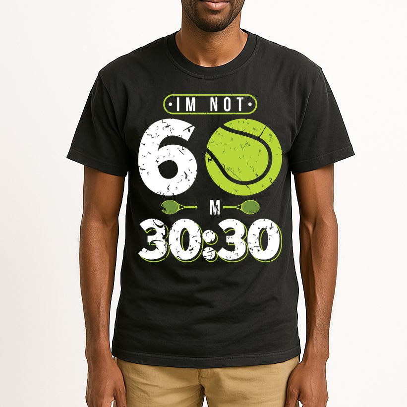 Im Not 60 Year Old Funny Tennis 60th Birthday Tall T-Shirt
