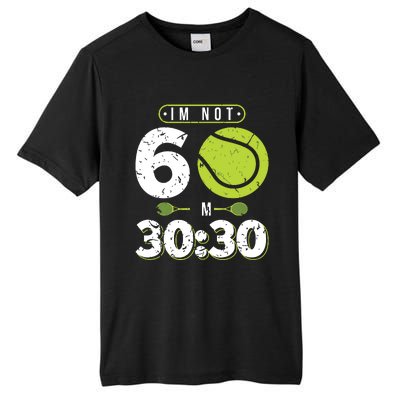 Im Not 60 Year Old Funny Tennis 60th Birthday Tall Fusion ChromaSoft Performance T-Shirt