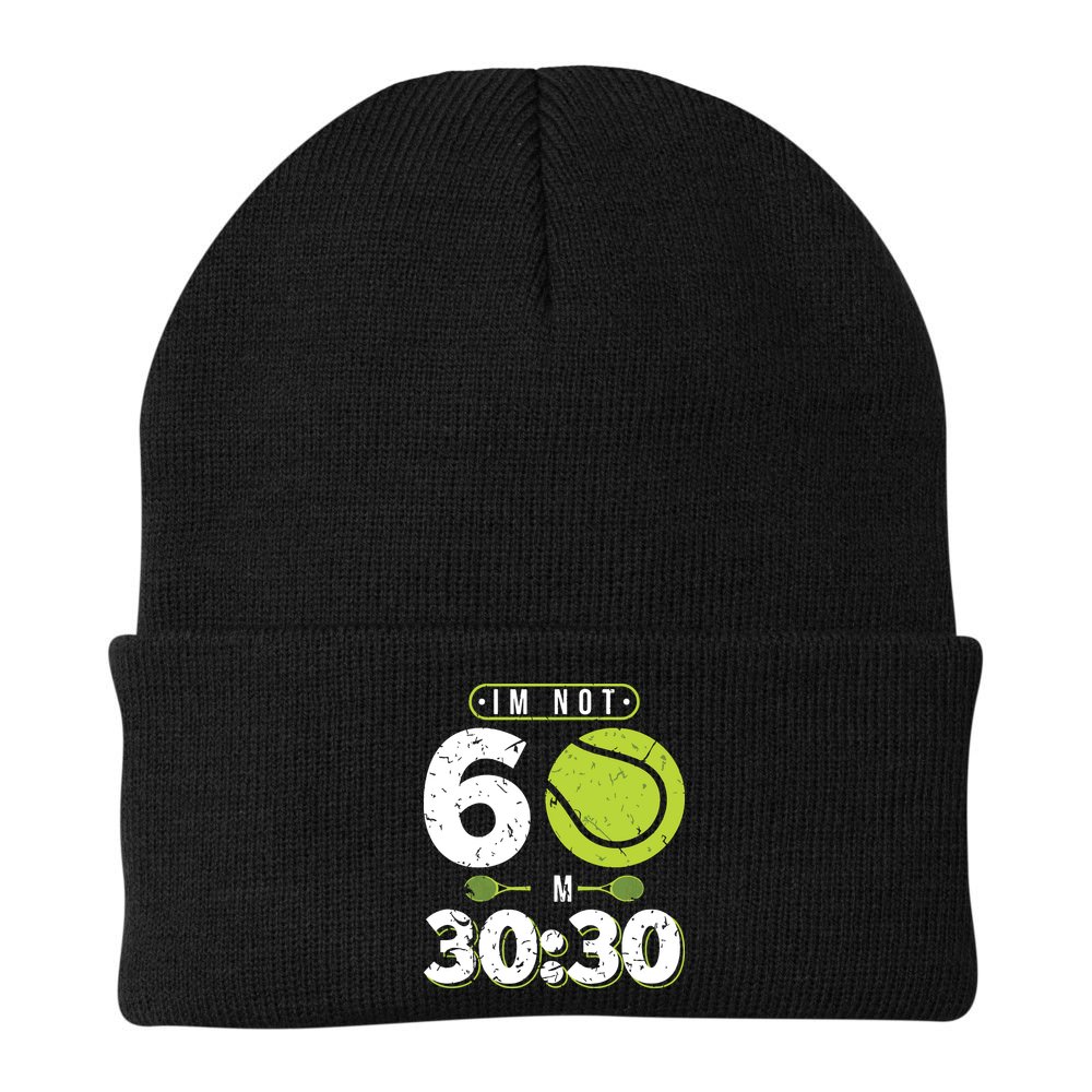 Im Not 60 Year Old Funny Tennis 60th Birthday Beanie