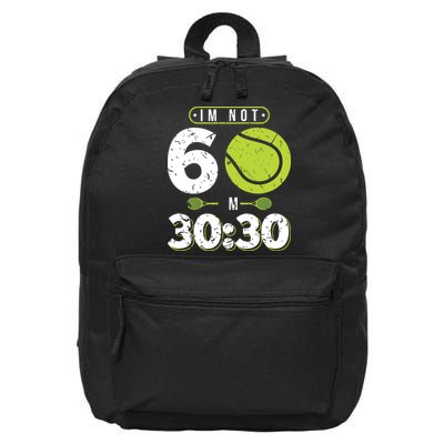 Im Not 60 Year Old Funny Tennis 60th Birthday 16 in Basic Backpack