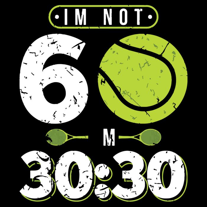 Im Not 60 Year Old Funny Tennis 60th Birthday 16 in Basic Backpack