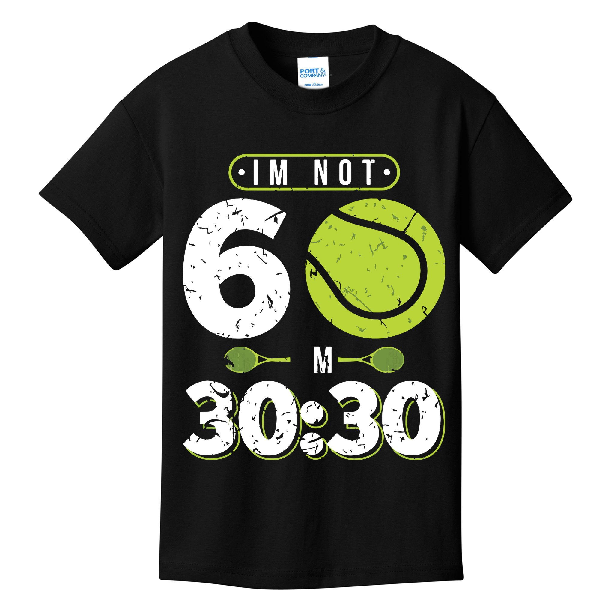 Im Not 60 Year Old Funny Tennis 60th Birthday Kids T-Shirt