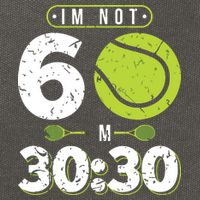 Im Not 60 Year Old Funny Tennis 60th Birthday Cotton Canvas Backpack