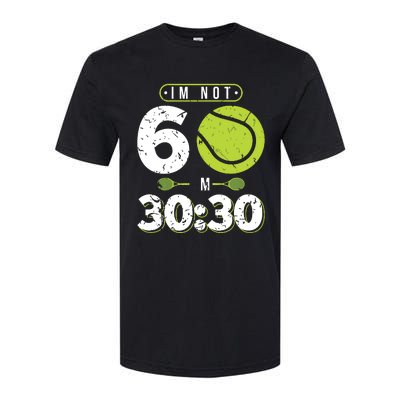 Im Not 60 Year Old Funny Tennis 60th Birthday Softstyle® CVC T-Shirt