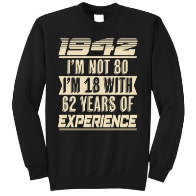 I'm Not 80 1942 Birthday Sweatshirt