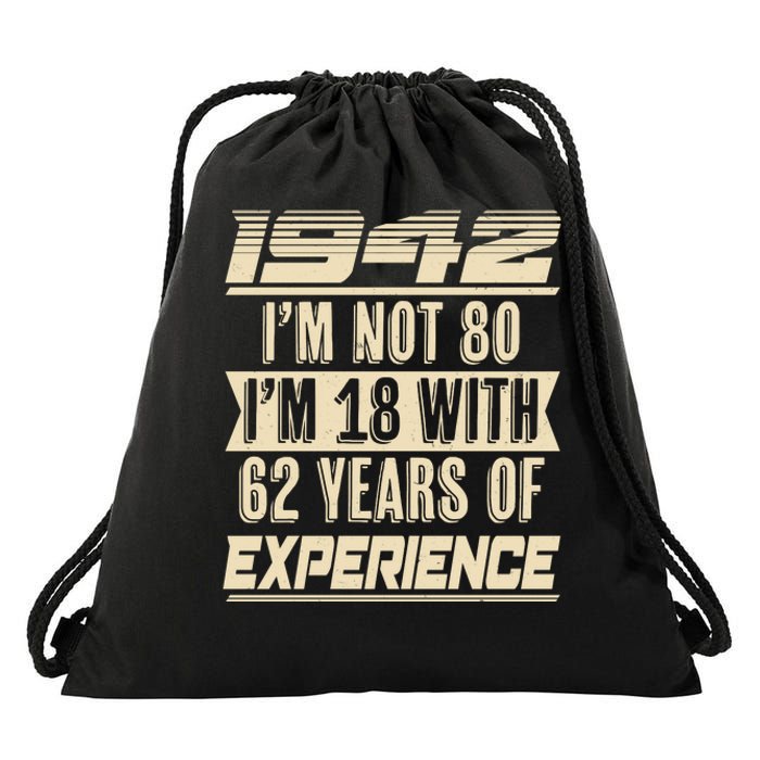 I'm Not 80 1942 Birthday Drawstring Bag