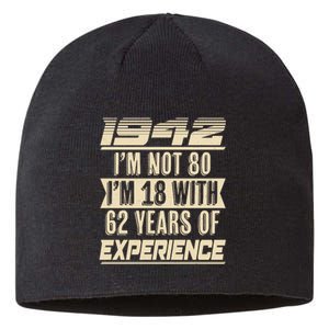 I'm Not 80 1942 Birthday Sustainable Beanie