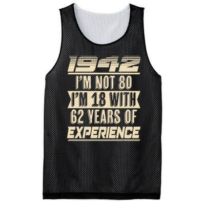 I'm Not 80 1942 Birthday Mesh Reversible Basketball Jersey Tank