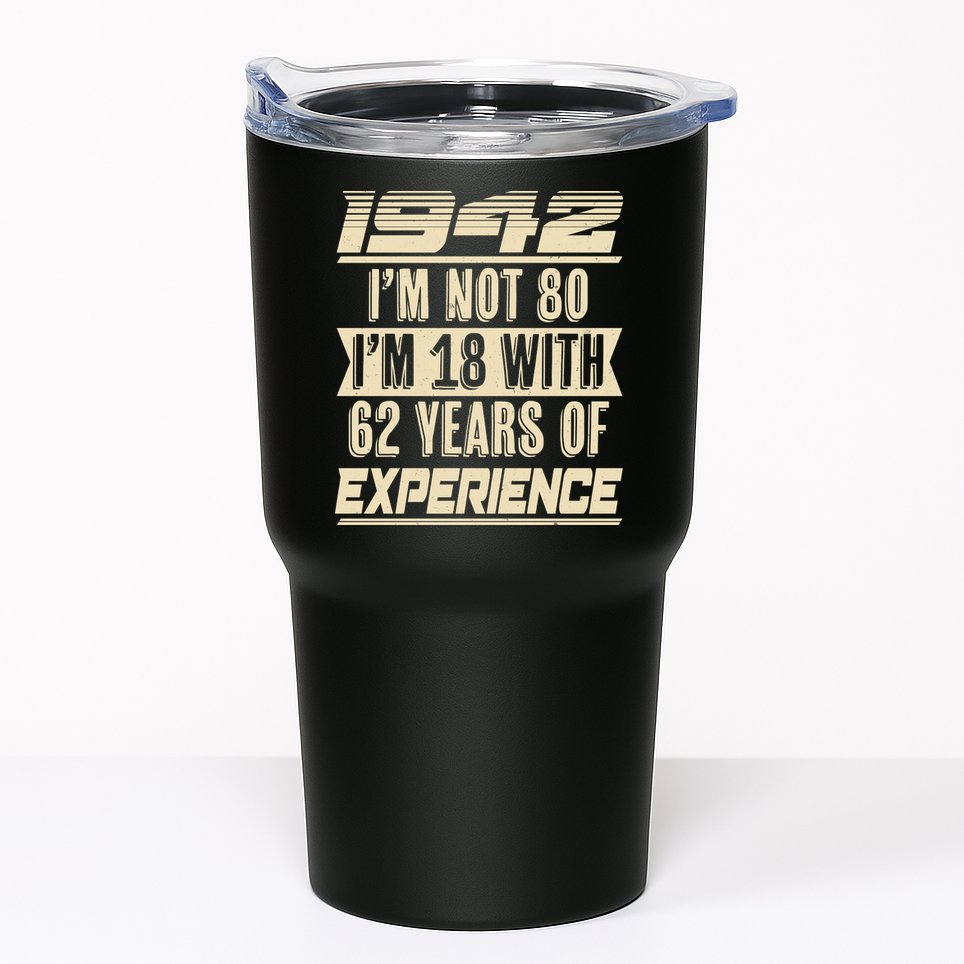 I'm Not 80 1942 Birthday Tumbler