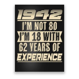 I'm Not 80 1942 Birthday Poster