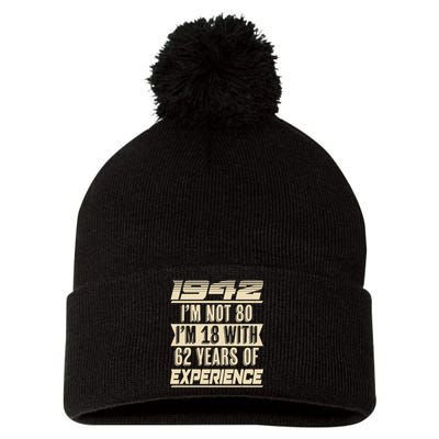 I'm Not 80 1942 Birthday Pom Pom 12in Knit Beanie