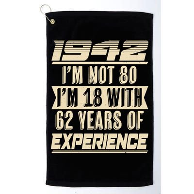 I'm Not 80 1942 Birthday Golf Towel
