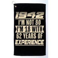 I'm Not 80 1942 Birthday Golf Towel