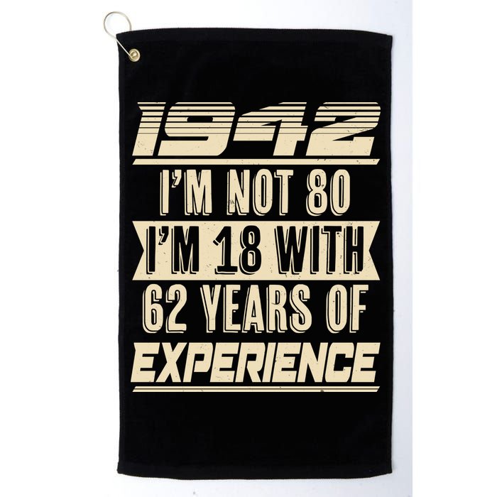 I'm Not 80 1942 Birthday Golf Towel