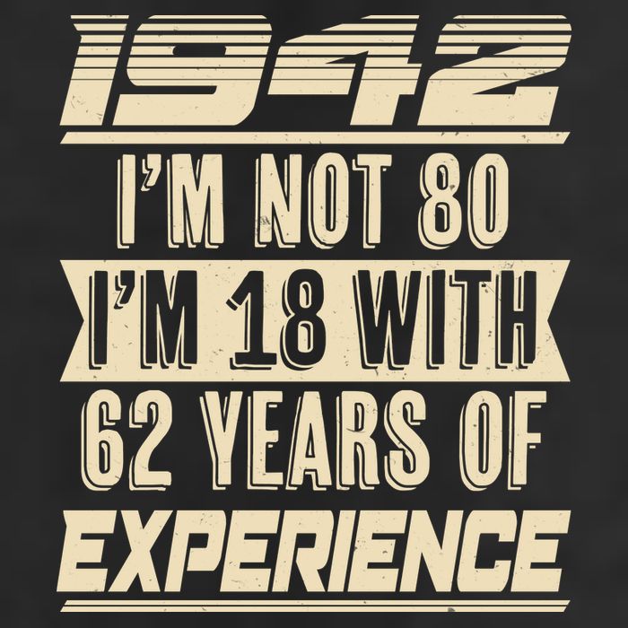 I'm Not 80 1942 Birthday Golf Towel