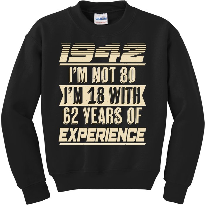 I'm Not 80 1942 Birthday Kids Sweatshirt