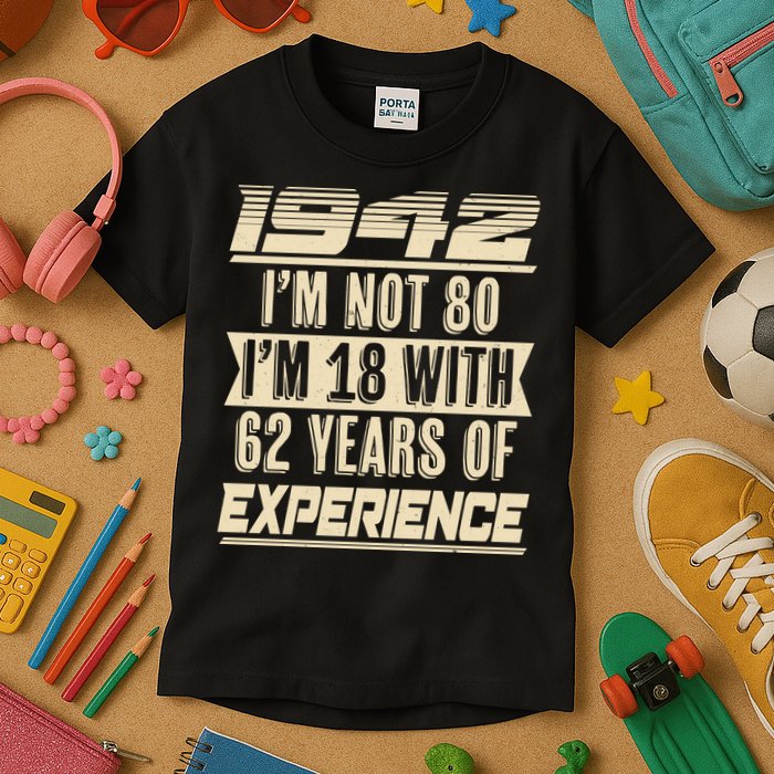 I'm Not 80 1942 Birthday Kids T-Shirt