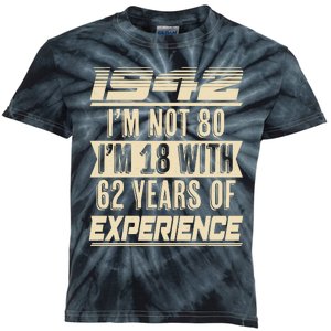 I'm Not 80 1942 Birthday Kids Tie-Dye T-Shirt