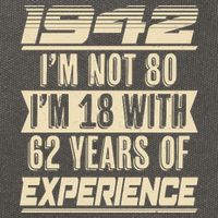 I'm Not 80 1942 Birthday Cotton Canvas Backpack