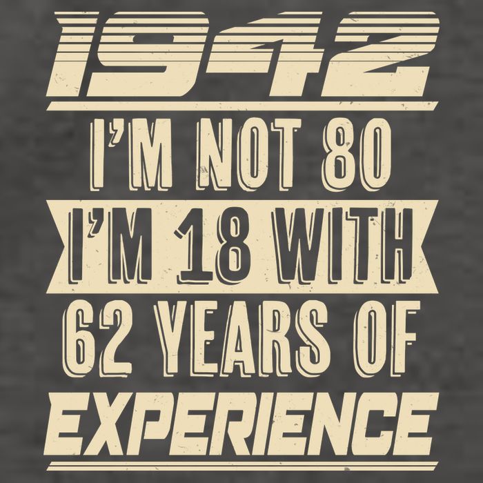 I'm Not 80 1942 Birthday Vector Backpack