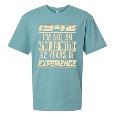 I'm Not 80 1942 Birthday Sueded Cloud Jersey T-Shirt