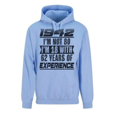 I'm Not 80 1942 Birthday Unisex Surf Hoodie