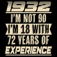 I'm Not 90 1932 Birthday Apron