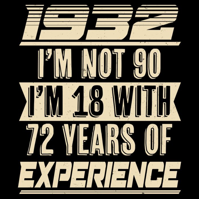 I'm Not 90 1932 Birthday Apron