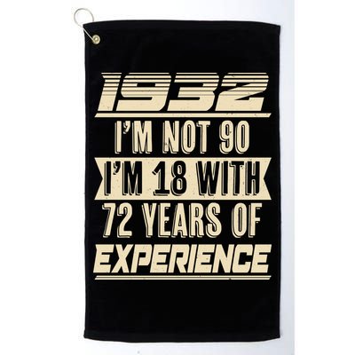 I'm Not 90 1932 Birthday Golf Towel