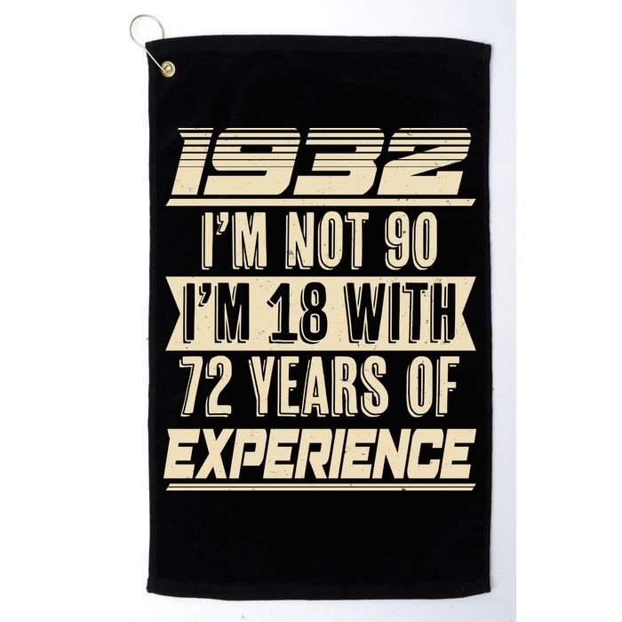 I'm Not 90 1932 Birthday Golf Towel