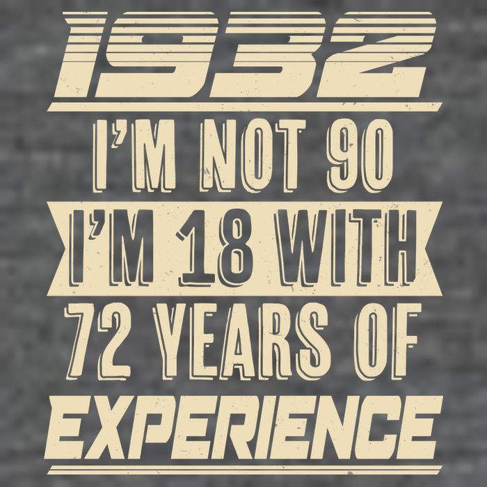 I'm Not 90 1932 Birthday Zip Tote Bag