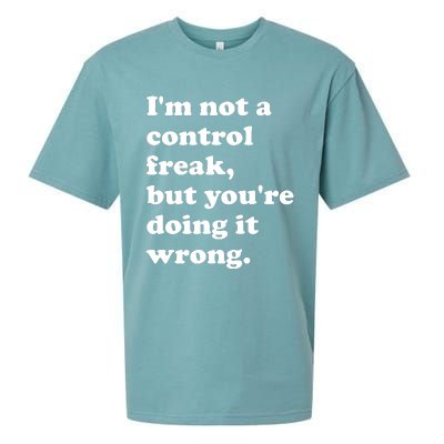 IM Not A Control Freak But YouRe Doing It Wrong. Sueded Cloud Jersey T-Shirt