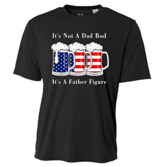 It's Not A Dad Bod It's A Father Figure Beer 4th of july Cooling Performance Crew T-Shirt