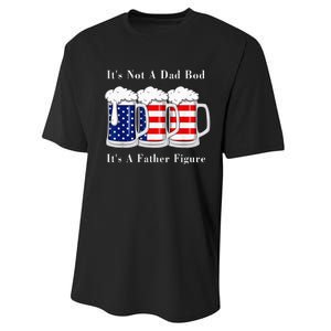 It's Not A Dad Bod It's A Father Figure Beer 4th of july Performance Sprint T-Shirt