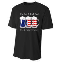 It's Not A Dad Bod It's A Father Figure Beer 4th of july Performance Sprint T-Shirt